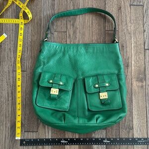 Ralph Lauren saddle bag all leather Kelly Green